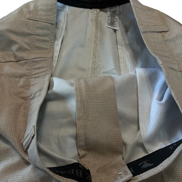 Pebble Beach Men Performance Shorts 40 Herringbone Grey Casual Golf Active - Picture 3 of 6